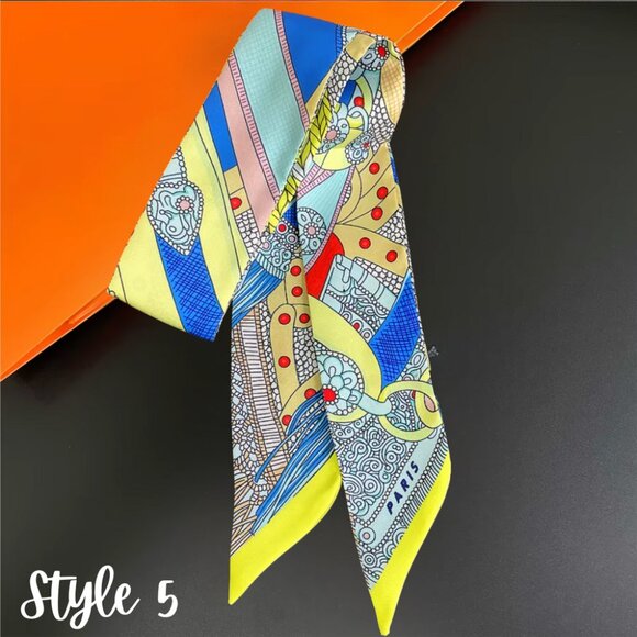 Skinny Scarf - Bag Charm, Bow, Neck Tie - Scarves Collection - Picture 12 of 17